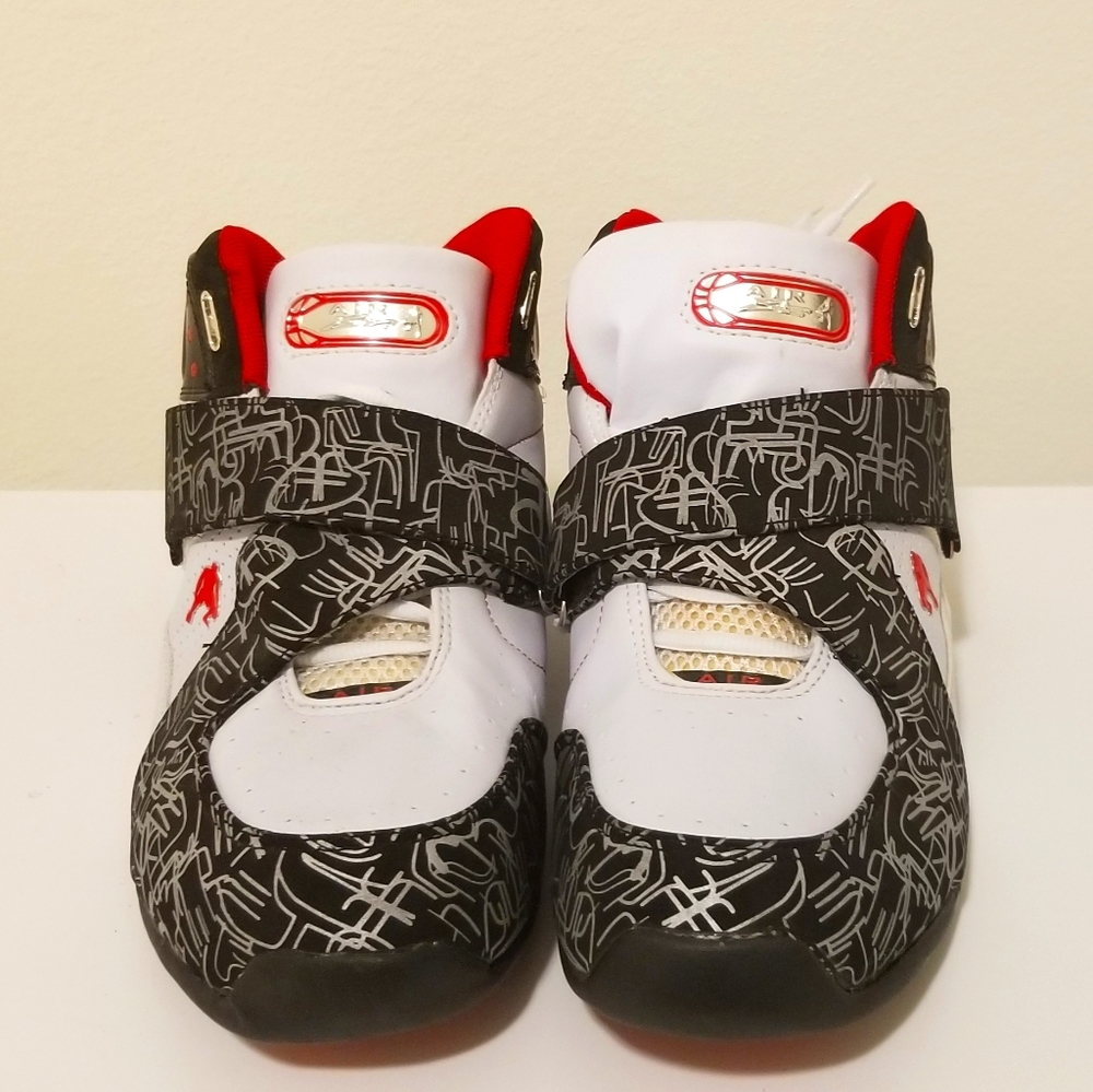 White/Red Basketball Shoes, NWOT